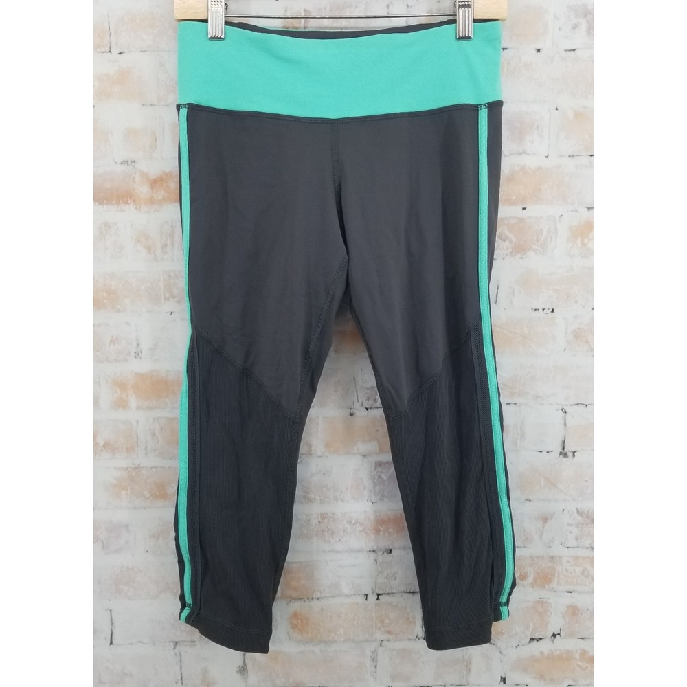 Lululemon Race with Grace Crop Leggings Women's 6 Soot/Bali Breeze 20" Inseam
